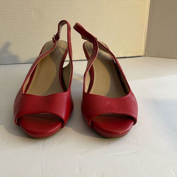Giani Bernini Red Laycee Memory Foam Heels Size 11 - Picture 1 of 8